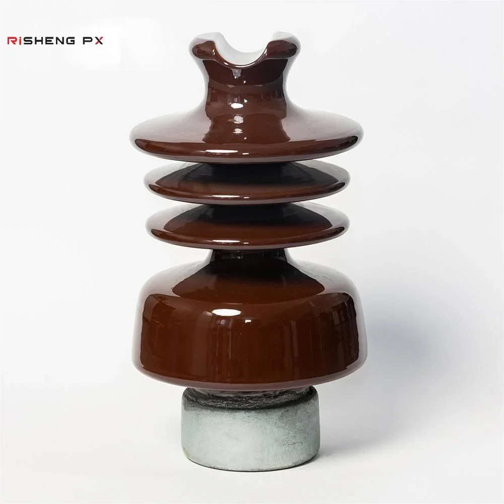 22kV pin post ceramic insulator glaze close up