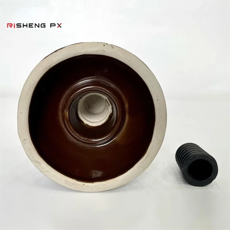 ShF-10G pin insulator glaze surface close up