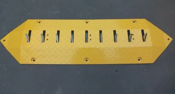 One-Way Metal Speed Hump | Anti-Reverse Spike Hump for Access Control