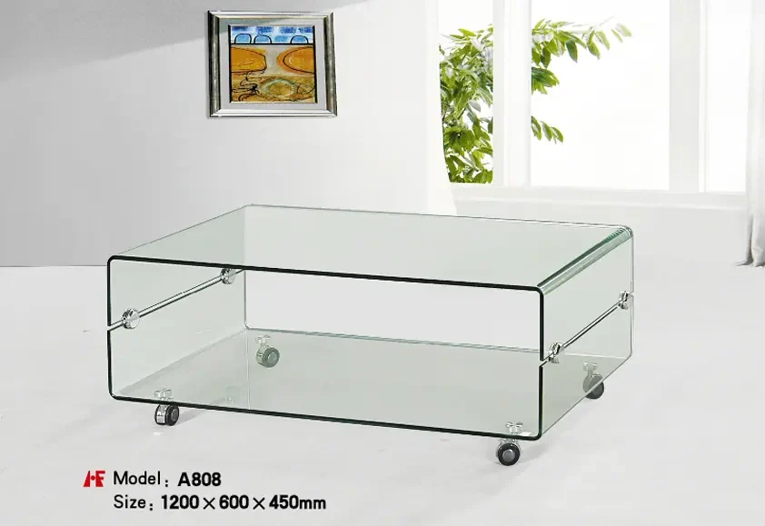 A808 warmgebogenes Glas, hergestellt von Romance Furniture