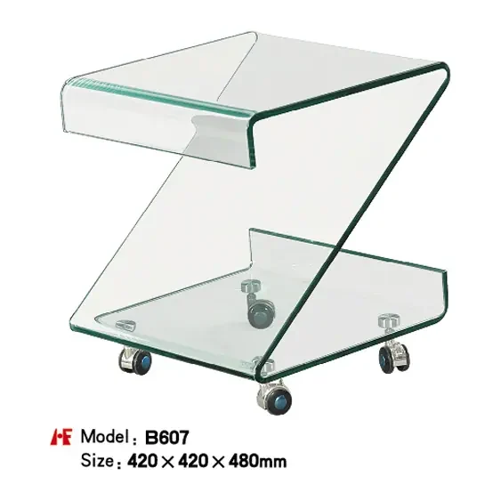 B607 hot bent glas manufactured by Romance Furniture