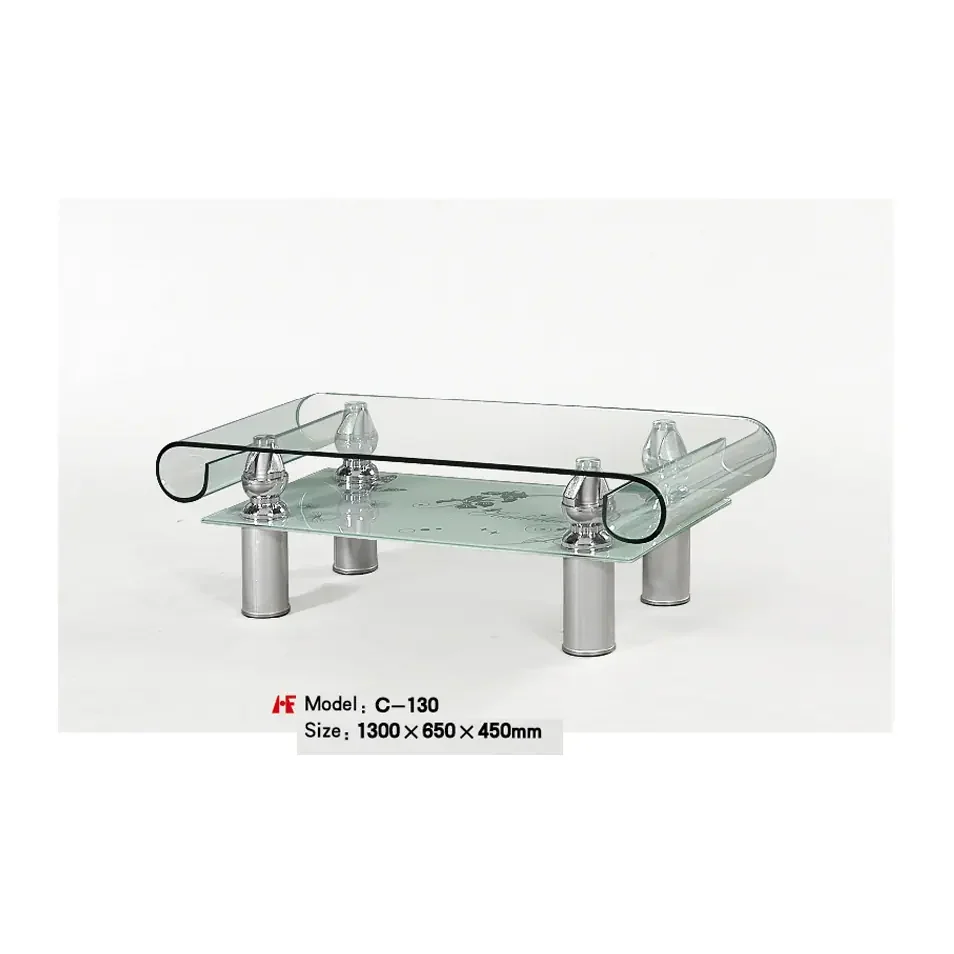 C-130 hot bent glas manufactured by Romance Furniture