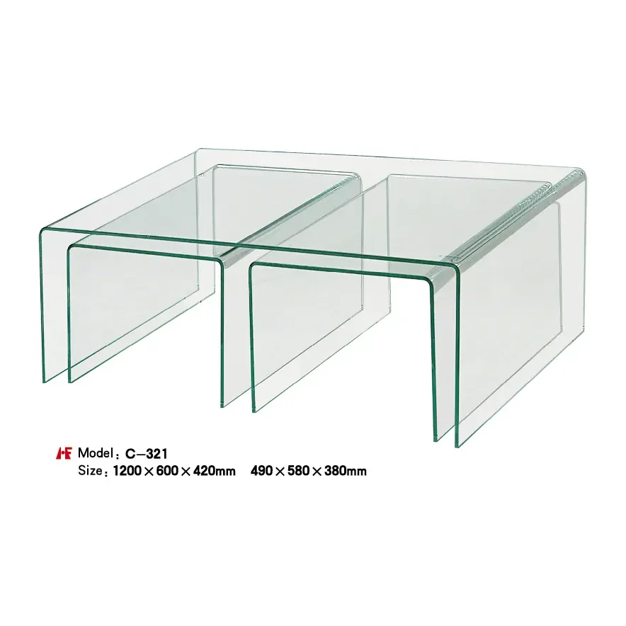 C-321 hot bent glas manufactured by Romance Furniture