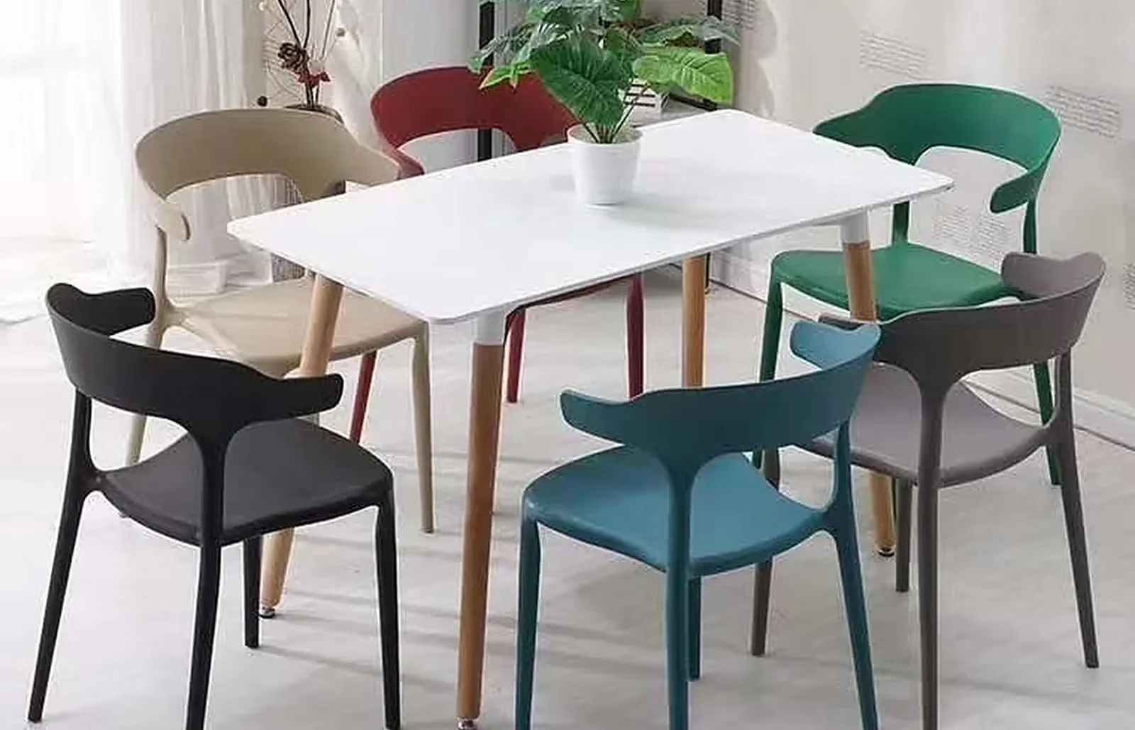 Dining table and chair set produced by Romance Furniture