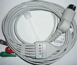 One piece ECG cable 5 leads