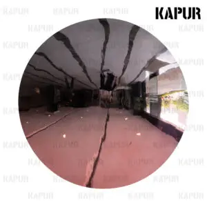 200mm Kapoor Gradient Color Stainless Steel Mirror Recessed Wall Decor