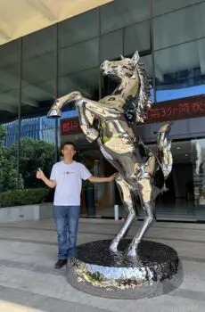 Custom Stainless Steel Horse Sculpture
