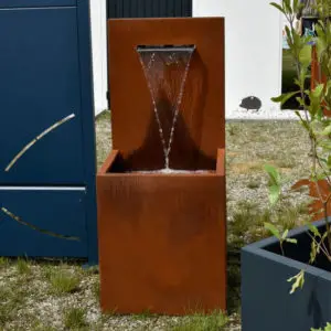 1.2m Corten Steel Garden Vertical Water Wall Fountain