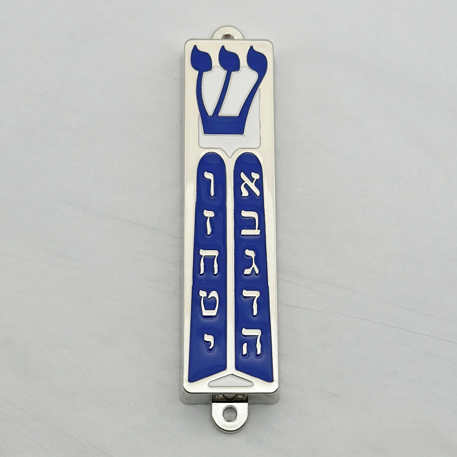 Three design variants of the 10 Commandments mezuzah