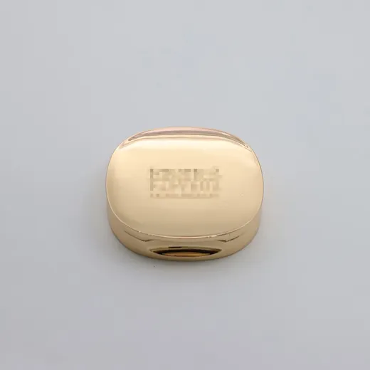 Gold plated magnetic refill solid perfume case