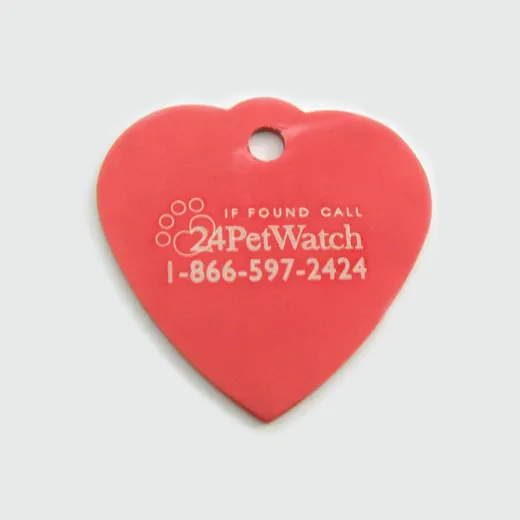 Customisable polished metal pet ID tags in several designs