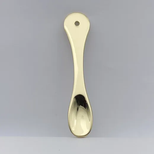 Gold plated mini metal cosmetic spatula