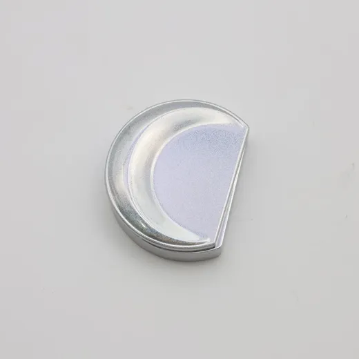 Moon shaped solid scent case with sparkling colour paint