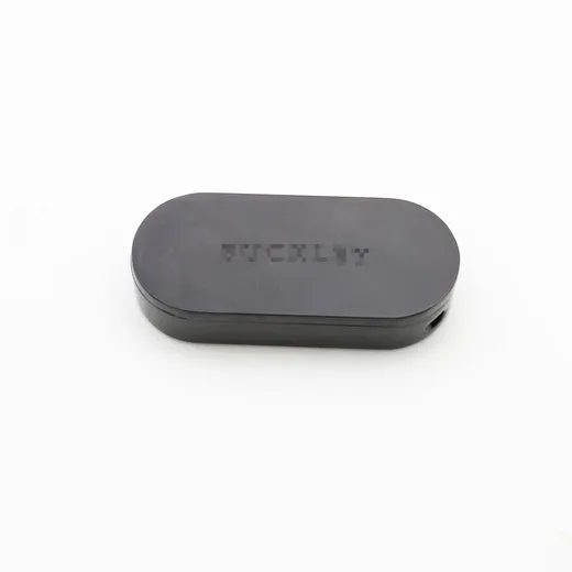 Silver refillable solid perfume case in rectangular design