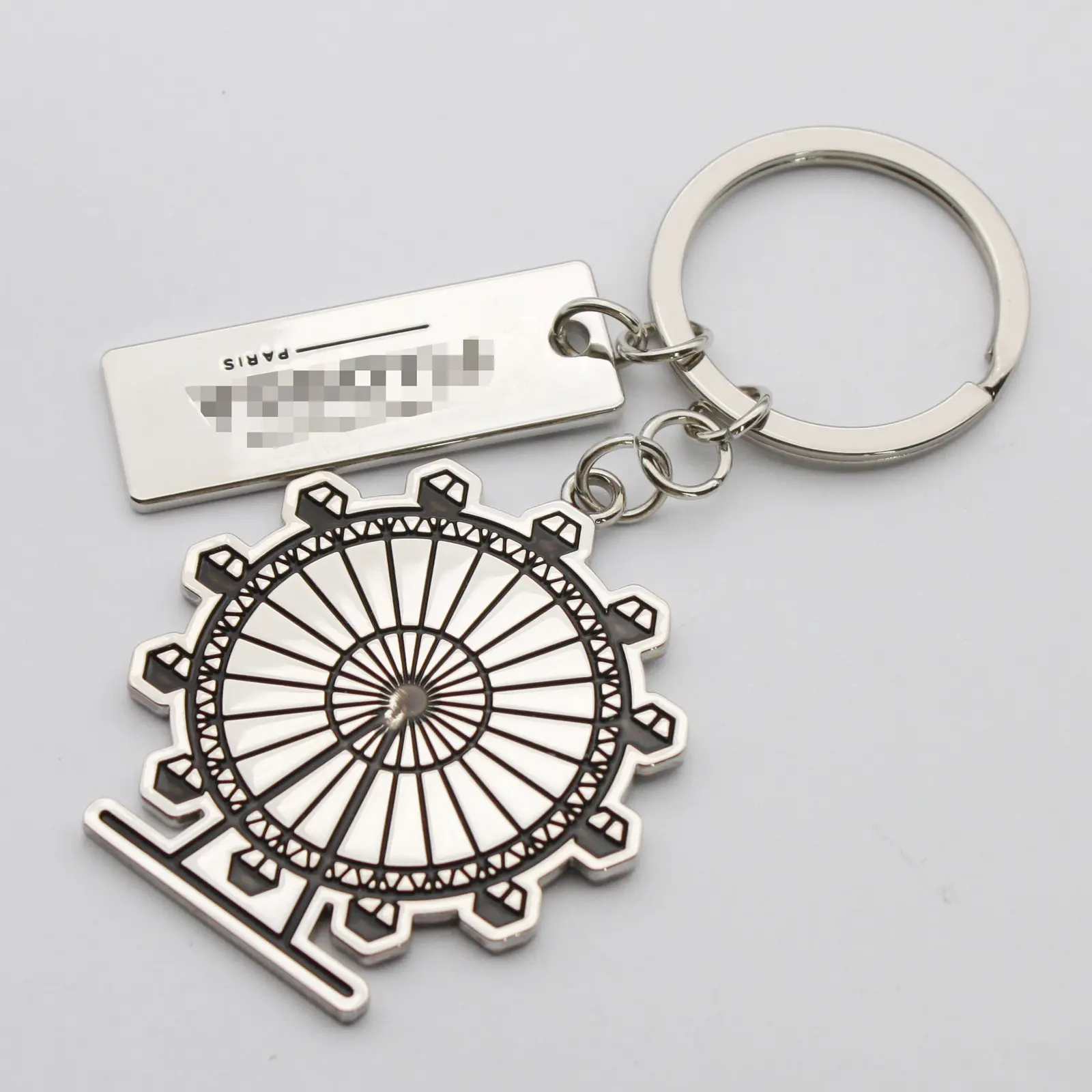 Ferris wheel keyring shown from the front