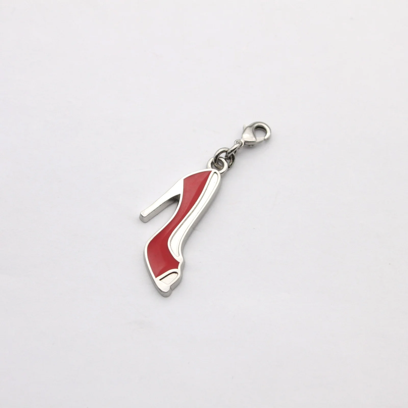 High heel charm shown from the side