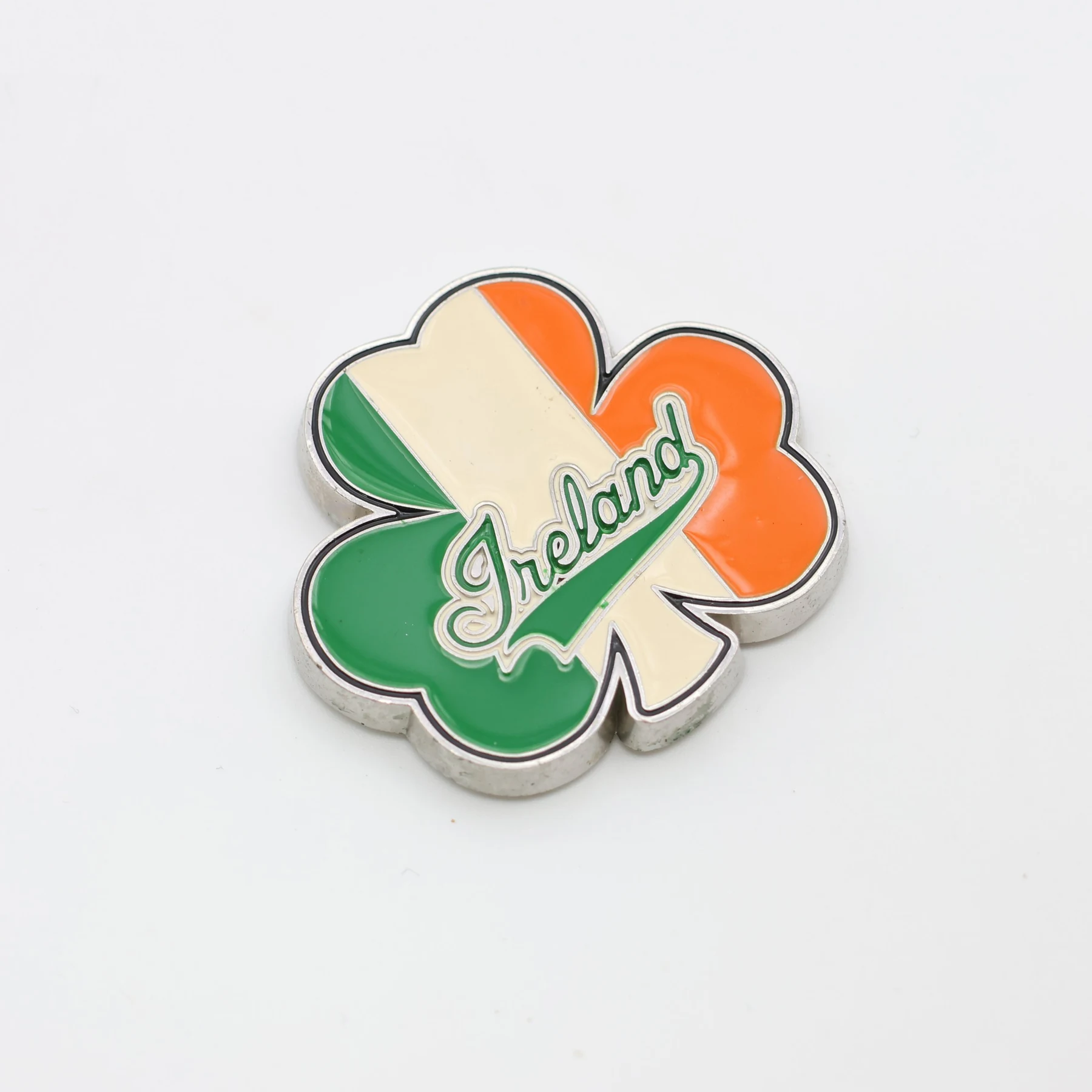 Custom Irish souvenir magnet shown from the front