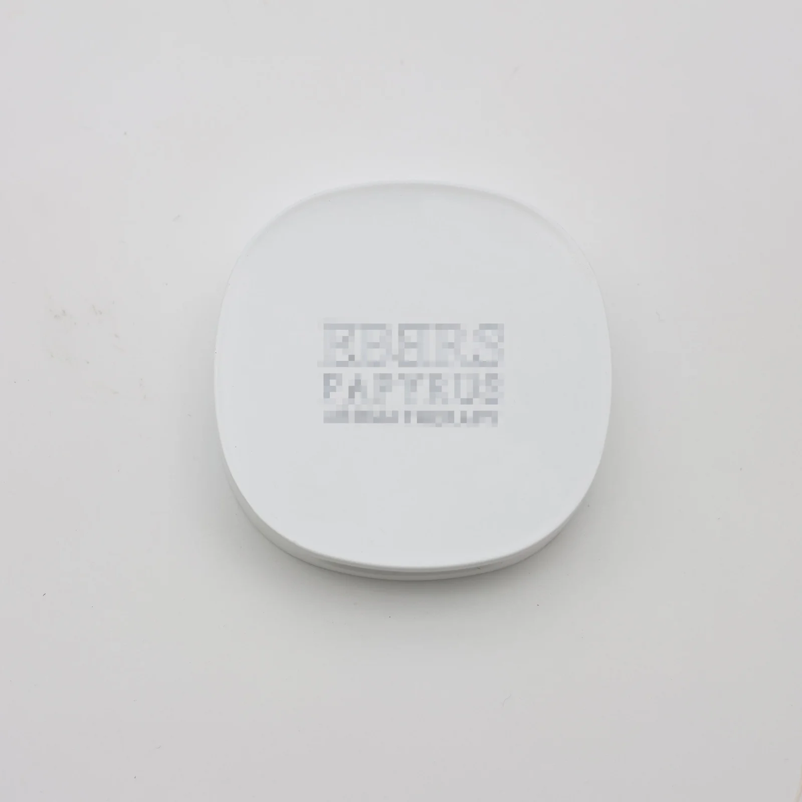 Round square refillable perfume case shown closed