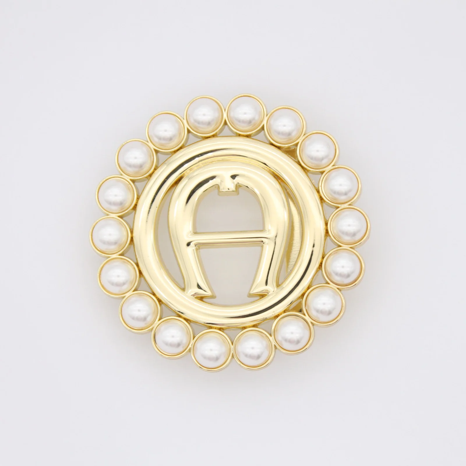 Custom fashion belt buckle shown from the front