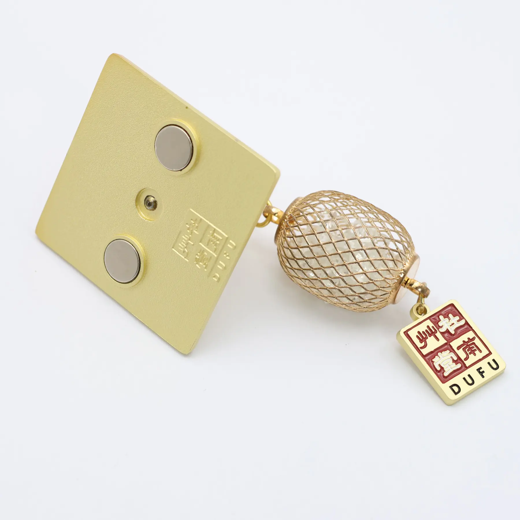 Reverse of the lantern magnet showing the magnetic back