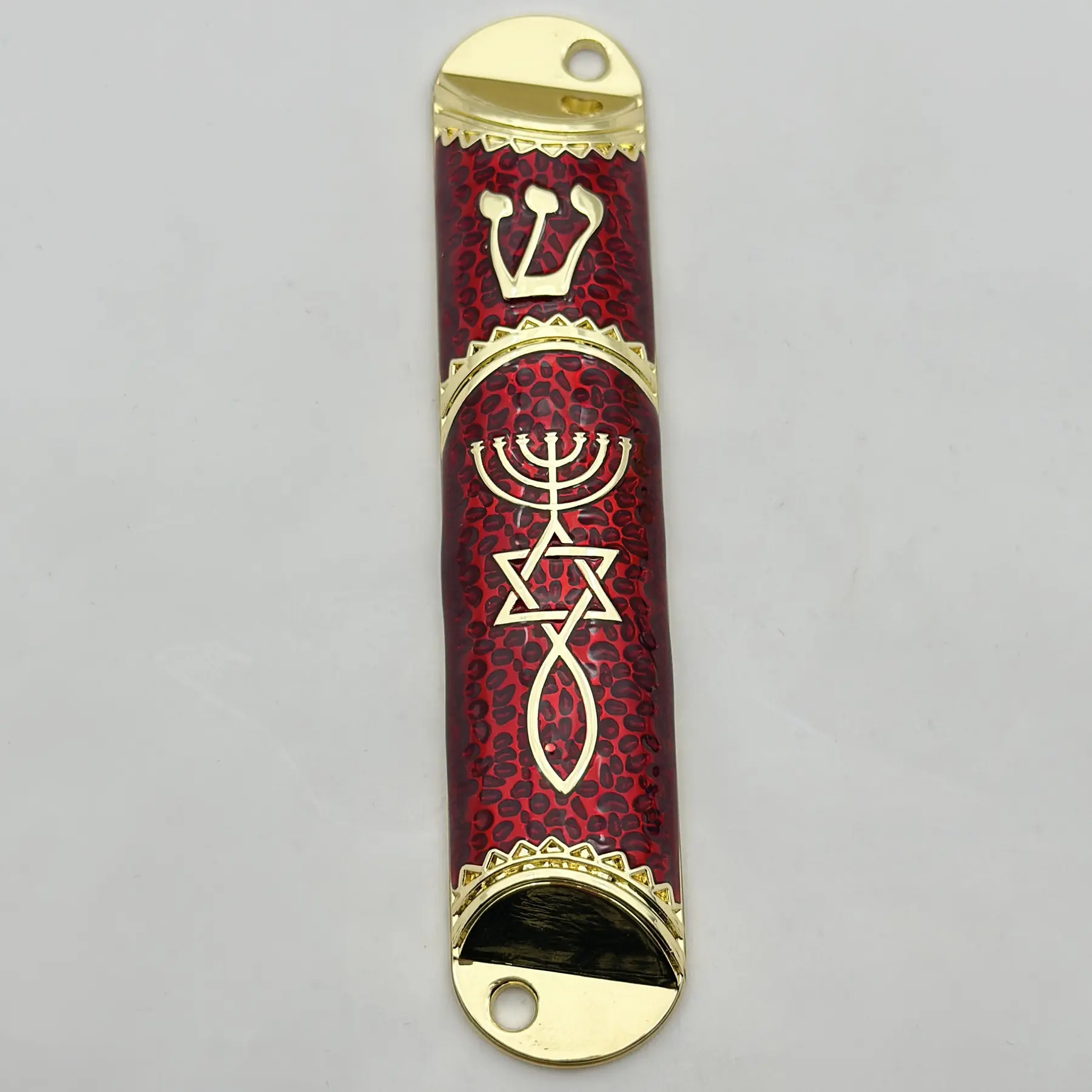 Messianic Roots Mezuzah Case With Home Blessing | SENCHOY