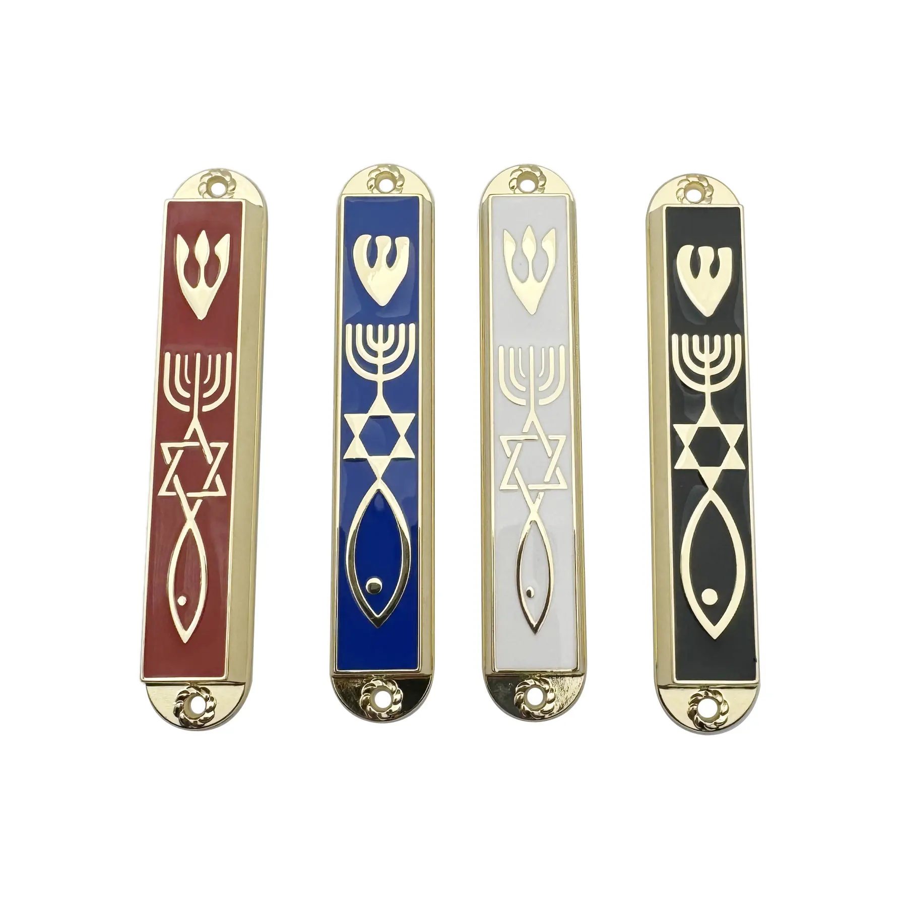Messianic Seal mezuzah shown from the front