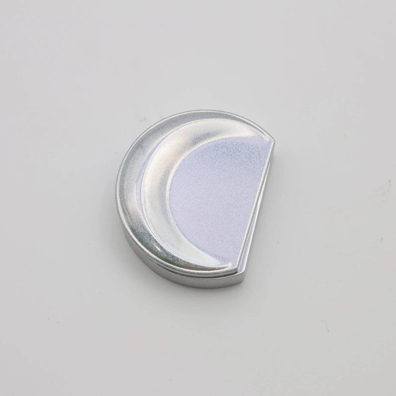 Moon shaped solid scent case with sparkling colour paint
