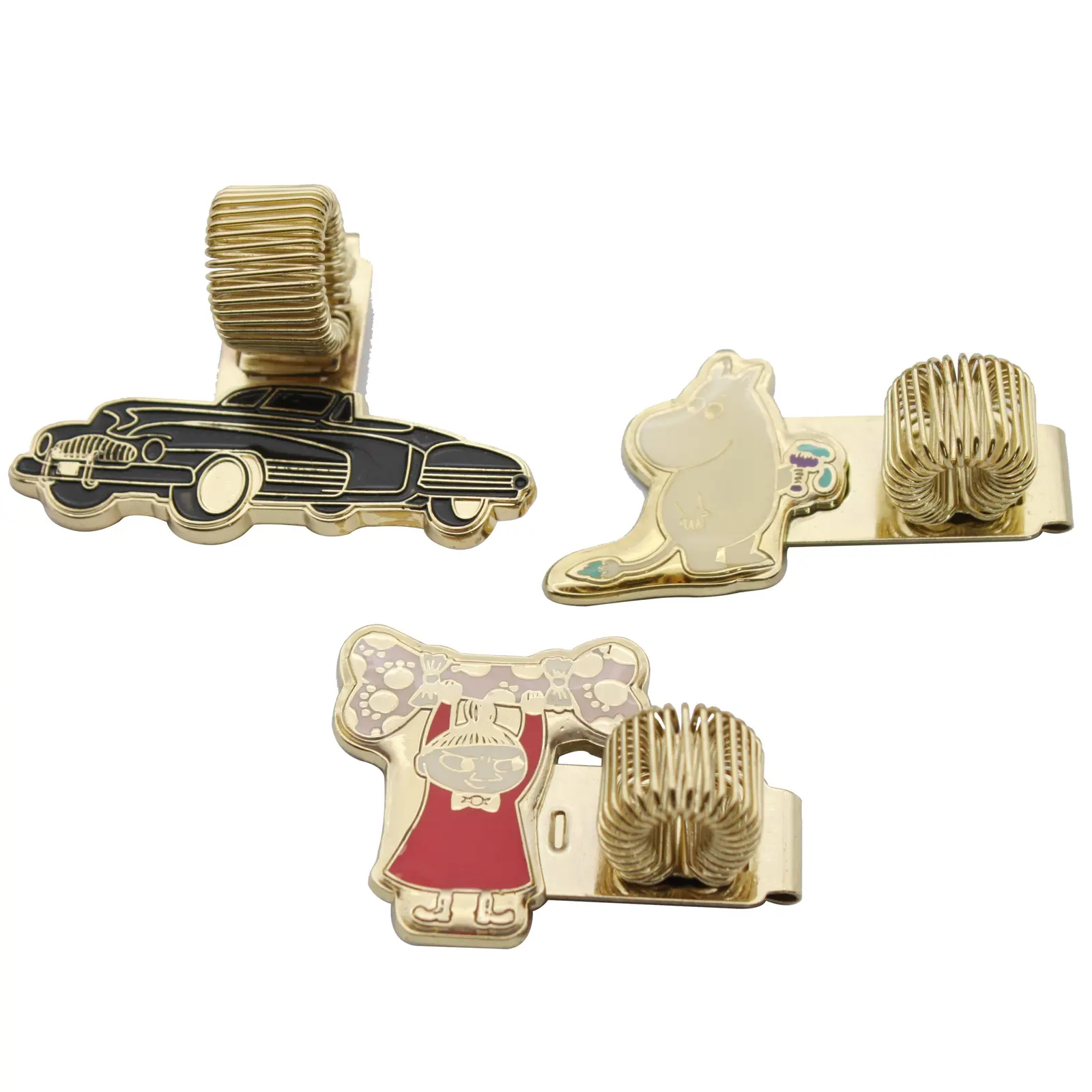 Custom logo metal pen holder clip