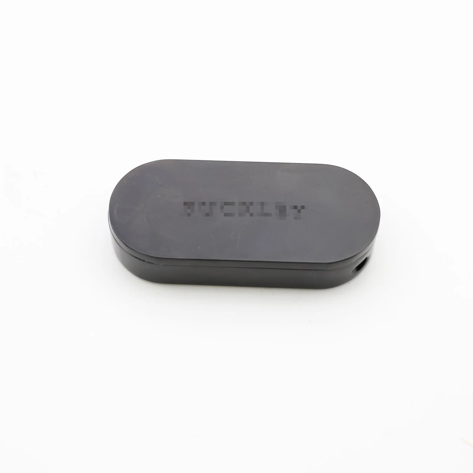 Silver refillable solid perfume case in rectangular design