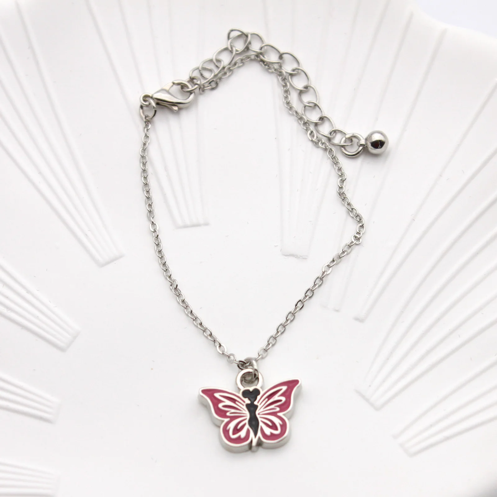 Custom Butterfly Earrings and Charms In Silver Enamel | SENCHOY