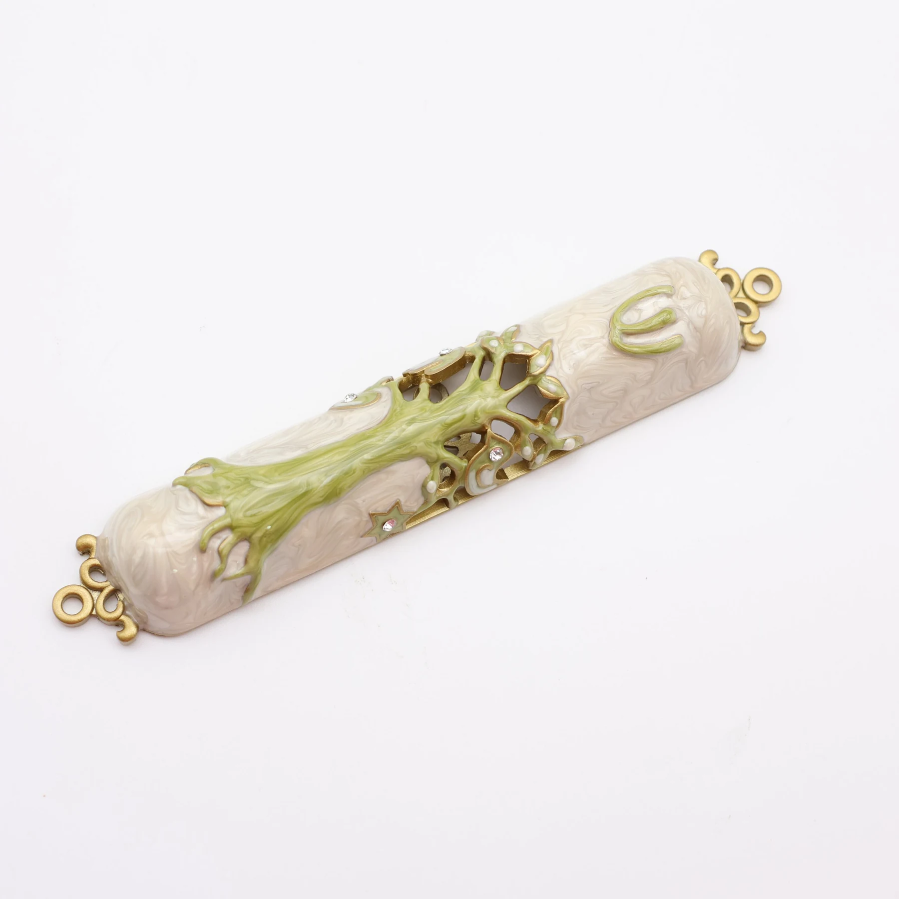 Tree of Life mezuzah shown from the front