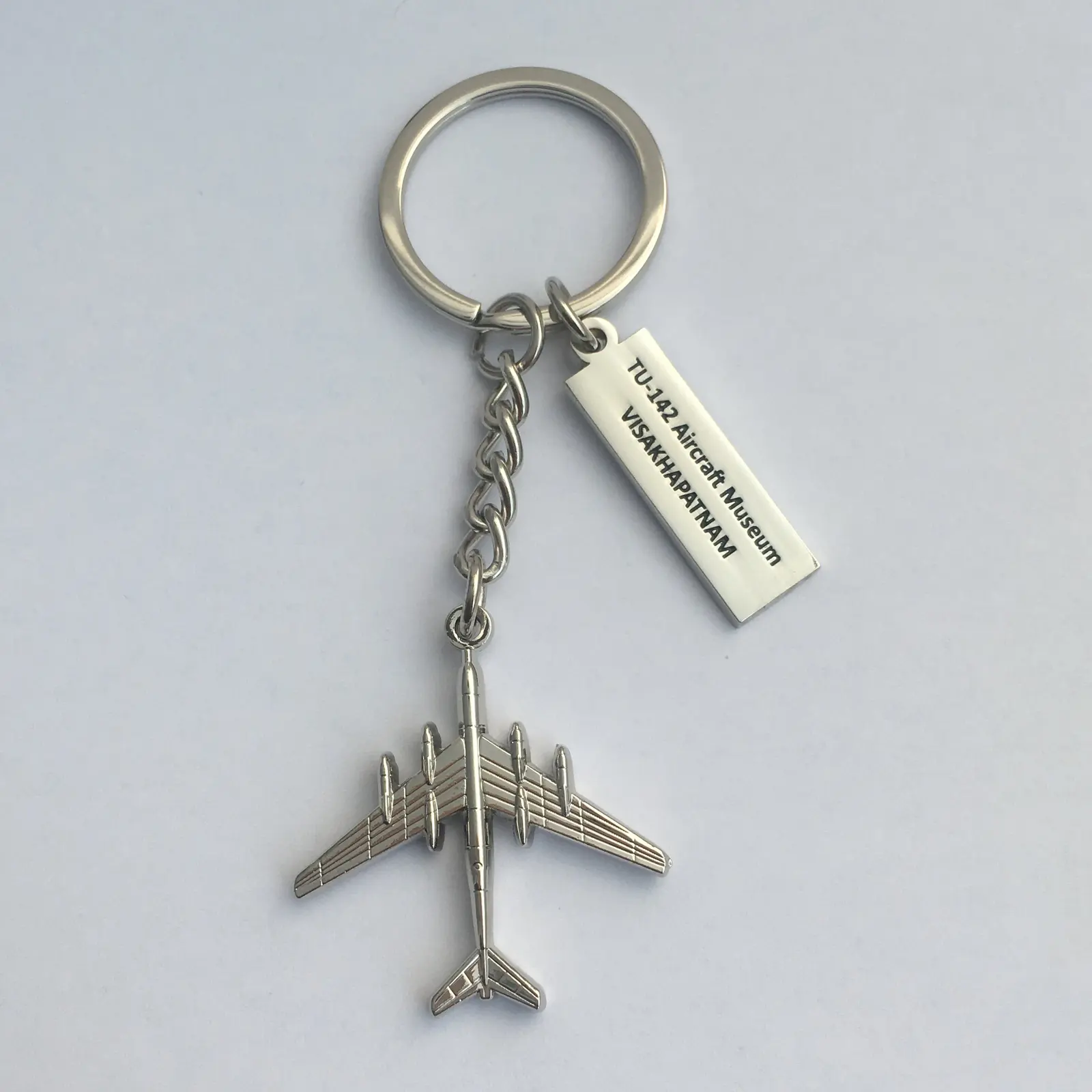 Detail of the cast monument relief on the keychain