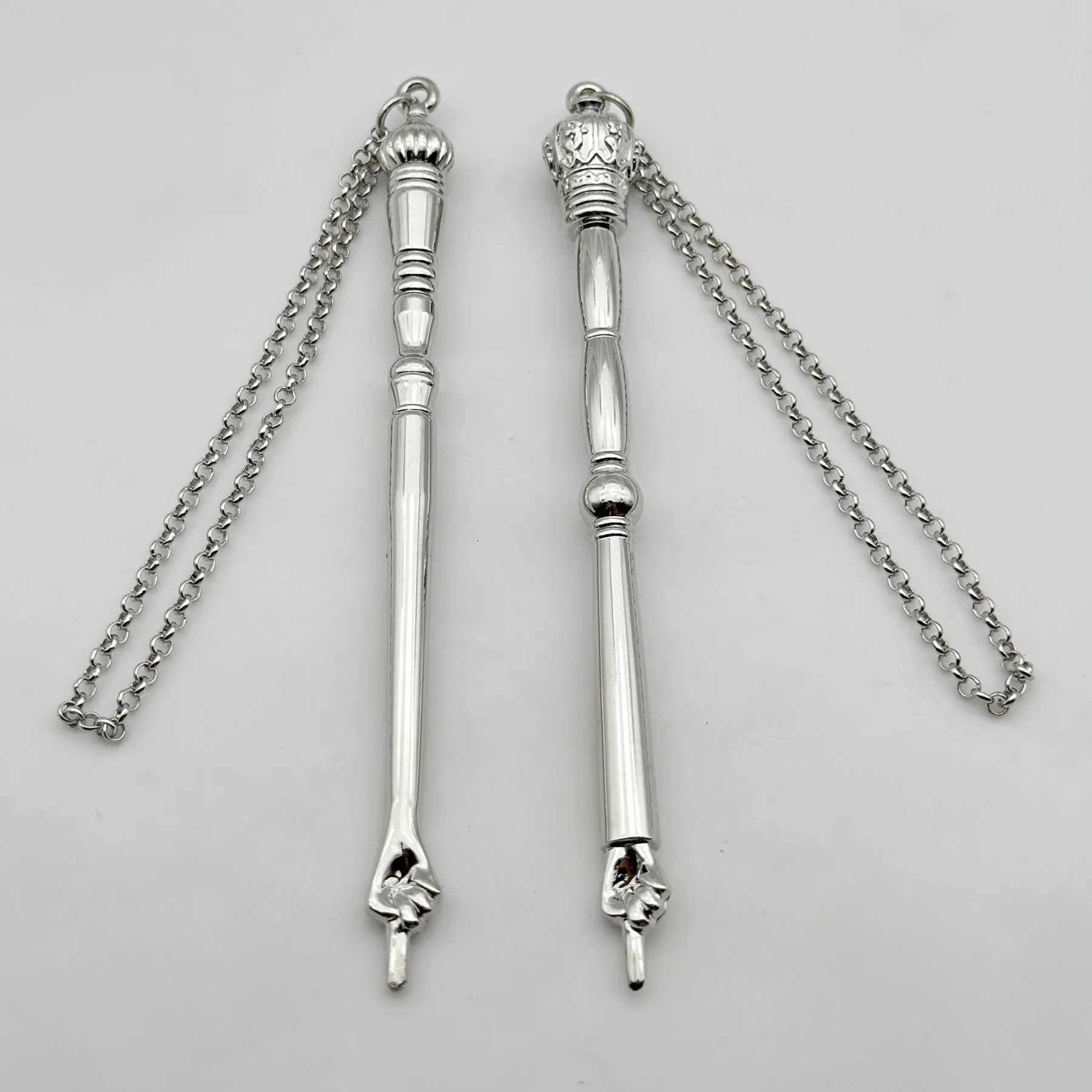 Close view of the crown and pumpkin handle detail on the Yad