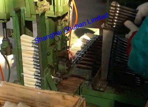 Flat Paint Brush Handle Insert Machine