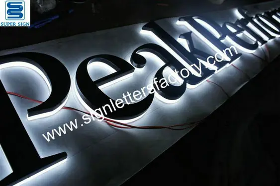 halo lit LED sign letters 14