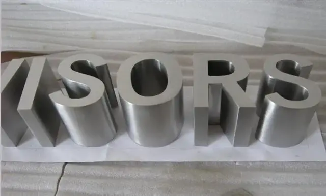 Brushed Stainless Steel Letters