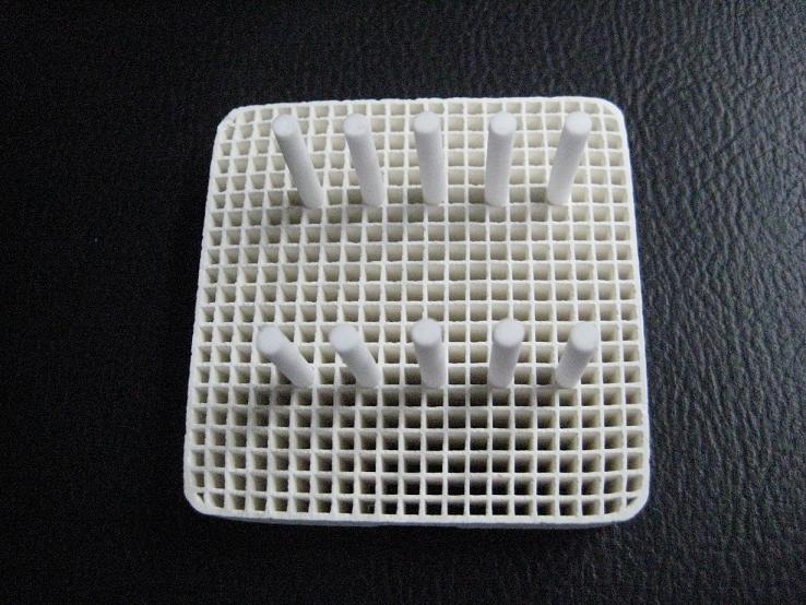 Hoenycomb Firing Tray, 20 pcs Ceramic Pins, Square, 55x55mm