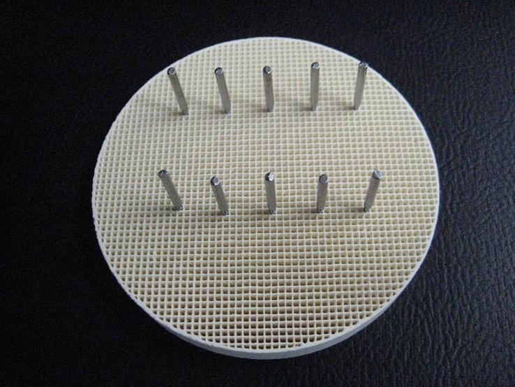 Ceramic Honeycomb Firing Tray,  20 pcs Metal Pins, Round,80mm