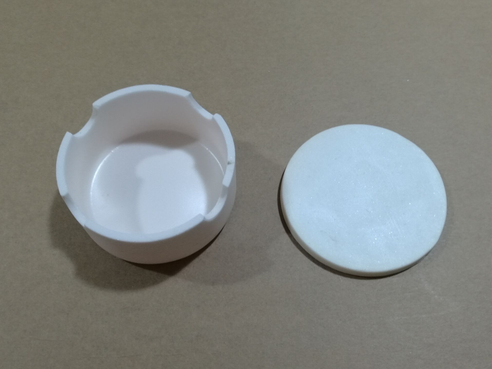 Sinter Bowl,75mm x35mm,With Lid,Grooved side