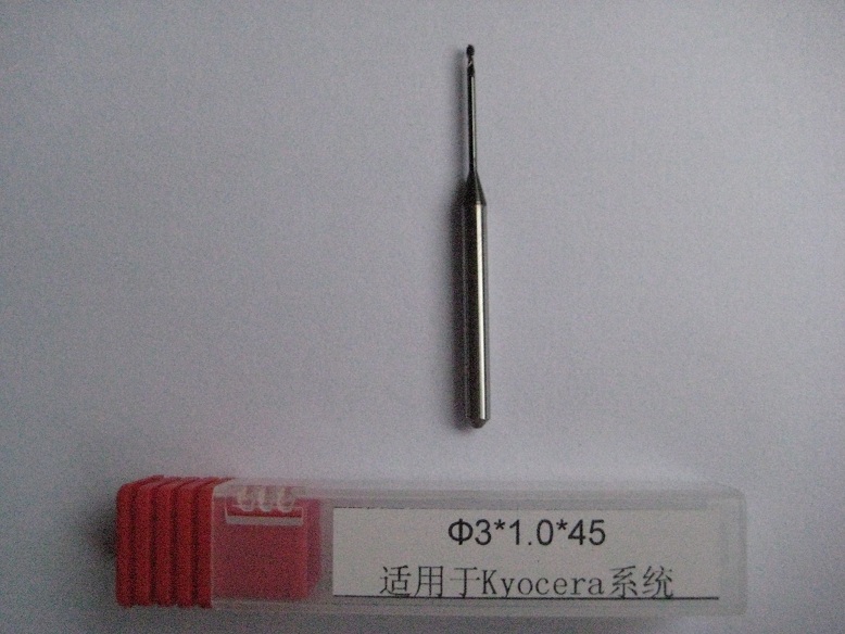 CAD/CAM Milling bur ,3mmx1.0mmx45mm,Kyocera System