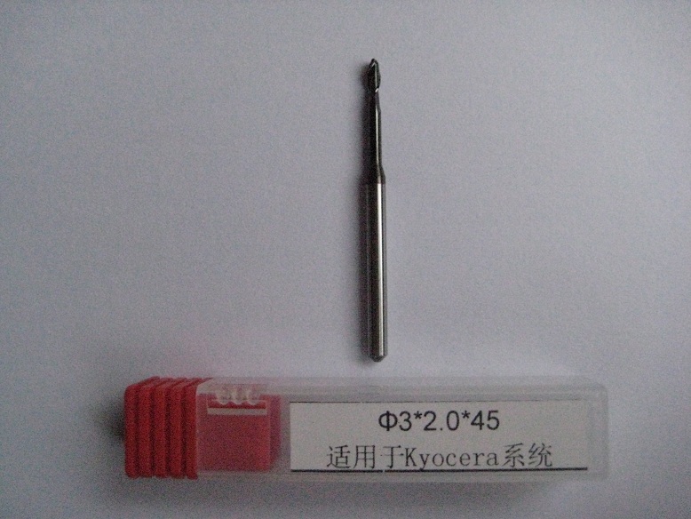 CAD/CAM Milling bur ,3mmx2.0mmx45mm,Kyocera System