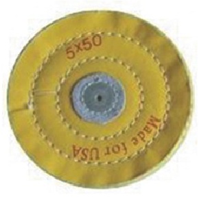 Muslin Buff,Yellow,5"x50ply