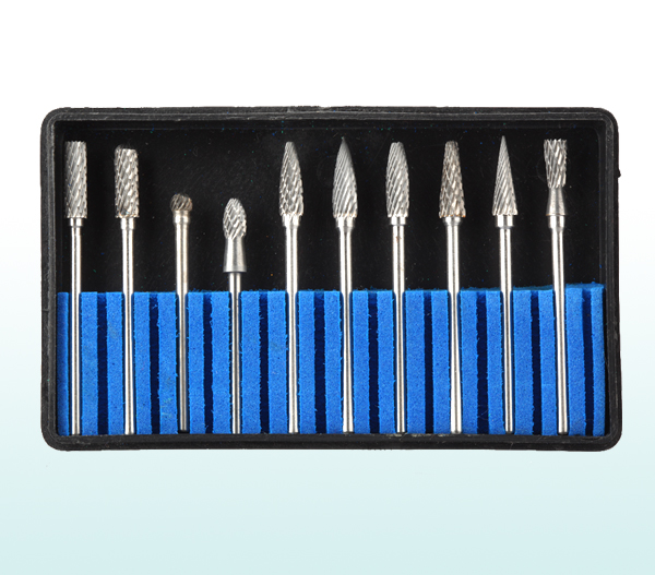 Carbide Bur Set,10pcs/box,Tip Diameter:4mm