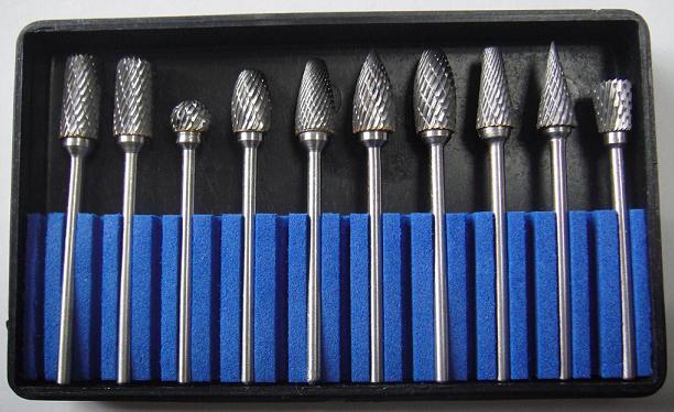 Carbide Bur Set 10pcs/box,Tip Diameter:6mm