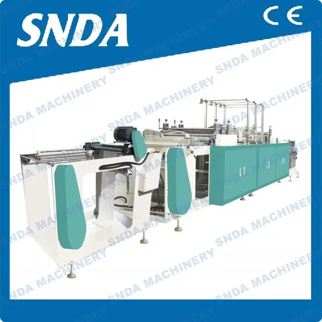 Zig-zag Folding Pre-opened Bag Making Machine