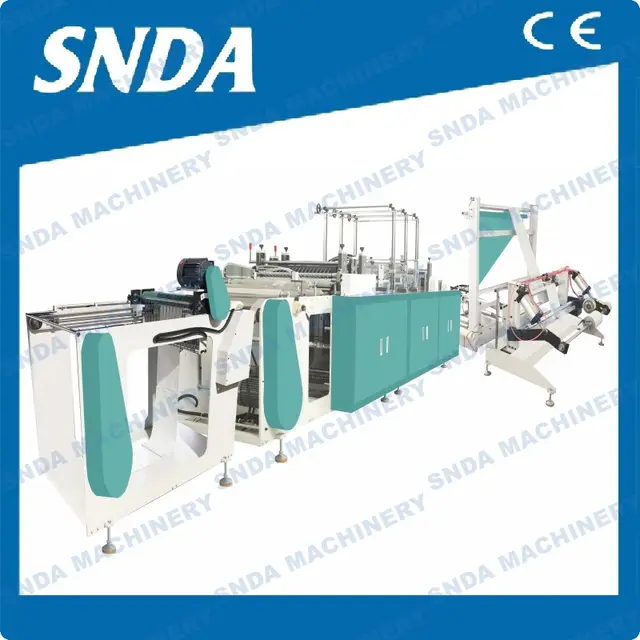 Fanfold Pre-opened Poly Bag Making Machine with Zig-zag Folding