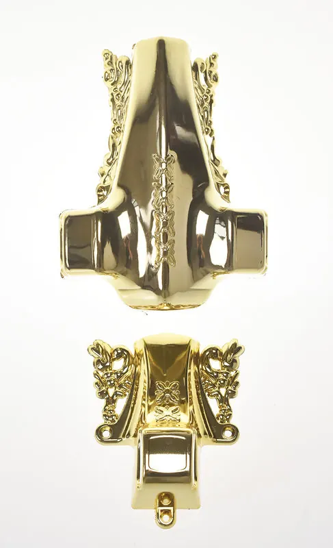 Customized Colors Casket Accessories , Antique Coffin Handles Electronic Plating Treatment view 1