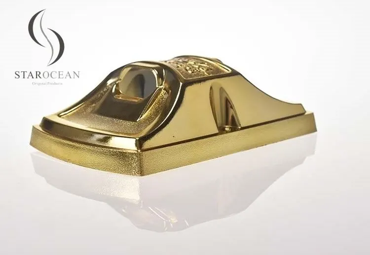 Gold PP Recycled Plastic Metal Rod Coffin Wrap Handle, Retro Coffin Handle 8# view 3