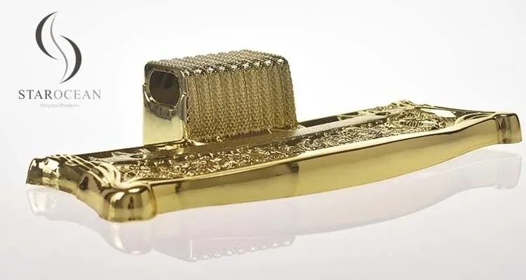 Last Supper Design Coffin Decorative Corner 24K Gold Metal Non-toxic Dignified 9# view 3