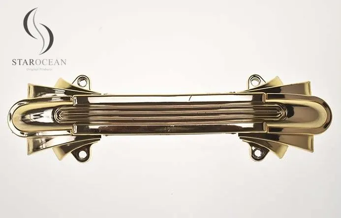 Gold ABS New Material Casket Hardware Wholesale Environmental Friendly 16# (P9006set) view 2
